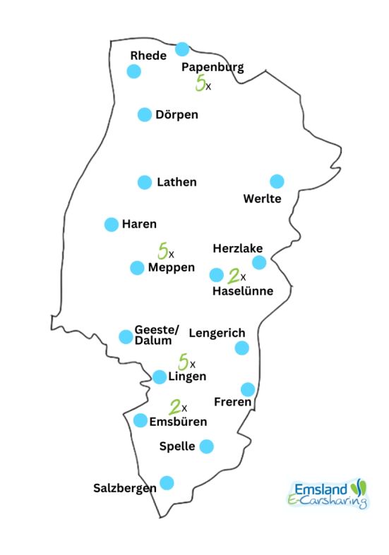 Stationen Carsharing Emsland